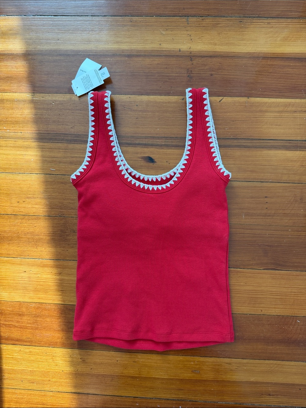 Abercrombie & Fitch Red Tank Top - Picture 2 of 3